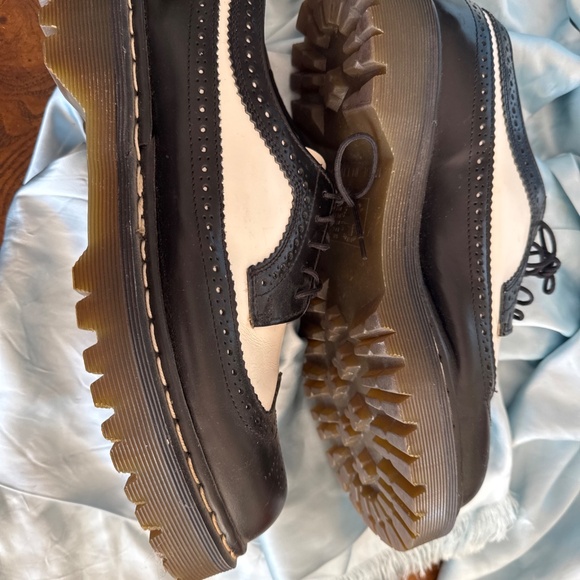 Dr. Martens Bex Brogue Shoes Black White Wingtip Oxford England US •M 8,W10. main image 14